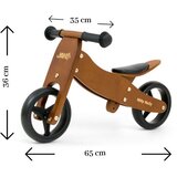 Milly Mally Dječji bicikl bez pedala 2u1 Jake smeđi | shoptok.hr