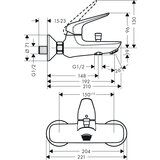 Hansgrohe slavina za kadu (krom, sjaj) Cijene