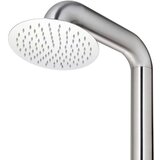  Vrtni tuš z rjavim podstavkom 230 cm nerjaveče jeklo, (21416168) | Shoptok.si