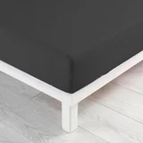 Antracitno siva plahta s gumom od jeseya 90x190 cm Jersy –
