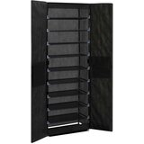 vidaXL ormarić za cipele od tkanine crni 60 x 30 x 166 cm | shoptok.hr