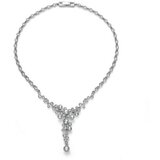  Ženska oliver weber external crystal ogrlica sa swarovski belim kristalima ( 11804 ) Cene