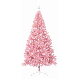 vidaXL Umjetna preddekorirana božićna jelka Roza 180 cm PVC | Shoptok.si