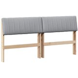  Tapecirani uzglavlje Svijetlo siva 150 cm Čvrsto borovo drvo | shoptok.hr