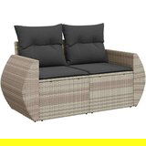 vidaXL 6-dijelni set vrtnih sofa od poliratana s jastucima svjetlosivi | shoptok.hr