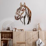Wallity Zidna dekoracija Horse-3, 38cmx53cm, Bakar Cene