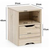 MID.YOU NOČNA OMARICA, barve hrasta | Shoptok.si