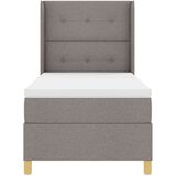 Box spring krevet Sivo-smeđa 100 x 200 cm tkanina | shoptok.hr