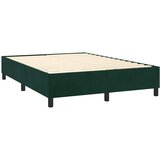  Krevet s oprugama i madracem tamnozeleni 140x190 cm baršunasti | shoptok.hr