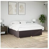 vidaXL Posteljni okvir brez vzmetnice temno rjav 200x200 cm blago Cene