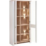 Hom`in vitrina, siva, barve hrasta | Shoptok.si
