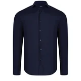 dewberry G726 MEN'S SHIRT-PLAIN NAVY BLUE