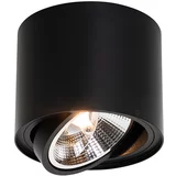 QAZQA Moderni stropni reflektor črn vrtljiv in nagiben AR111 - Rondoo Up