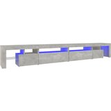 Maison Chic TV omarica - TV stojalo - Televizijska omarica z LED lučkami betonsko siva 290x36,5x40 cm, (21699949) Cene