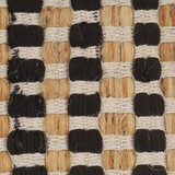  Ručno tkani set kupaonskih otirača juta i tkanina crni/prirodni | shoptok.hr