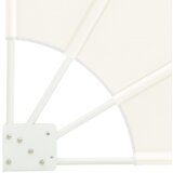 vidaXL Zaslon za zasebnost na balkonu krema 160 x 160 cm blago | Shoptok.si