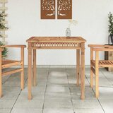  Vrtni blagovaonski stol 80 x 80 x 80 cm od masivne tikovine | shoptok.hr
