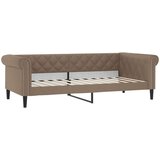  Dnevni krevet s madracem boja cappuccina 90x200 cm umjetna koža | shoptok.hr