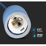  Napajajući kabl 1xE27/60W/230V beton/plava | Eponuda.com