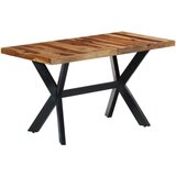  Blagovaonski stol od masivnog drva šišama 140 x 70 x 75 cm | shoptok.hr