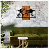 Wallity dekorativni drveni zidni ukras world map with compas | ePonuda.com
