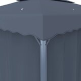  Sjenica sa zastorima i LED svjetlosnim trakama 4 x 3 m antracit | Eponuda.ba