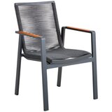 Amatio STOL tikovina aluminij antracit, barva tikovine Cene