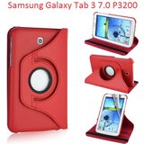  Vrtljivi ovitek / etui / zaščita za Samsung Galaxy Tab 3 7.0 - rdeči Cene