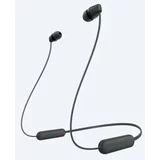 Sony slušalice WIC100B.CE7 BT, in-ear, bežične, crne