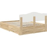  Konstrukcija postelje Sonoma hrast 150 x 200 cm Konstruiran les, (5000102177) | Shoptok.si