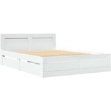  Krevetna konstrukcija s uzglavljem 2 pcs Bijeli 137 x 188 cm | Eponuda.ba