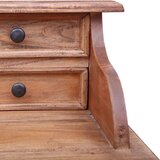  Pisaći stol s ladicama 90 x 50 x 101 cm masivno drvo mahagonija | shoptok.hr