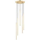  Luster na sajli COLLET, 5x G9/40W/230V, prečnik 30 cm, zlatni | Eponuda.com