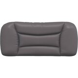  Jastuk za uzglavlje Hvar sivi 80 cm od umjetne kože | Eponuda.com