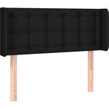  Uzglavlje s ušima crno 83x16x78/88 cm od tkanine | shoptok.hr