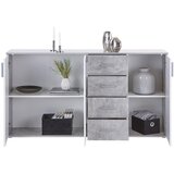 Mömax komoda ina 04, siva, bela | Shoptok.si