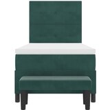  s opruga kutije Tamnozelena 200 x 100 cm Baršun | shoptok.hr