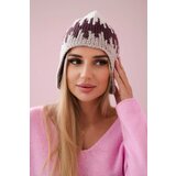 Kesi marka niezdefiniowana Women's cap Nikol K405 white+dark purple+beige Cijene