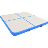  Napihljiva gimnastična podloga s tlačilko 200x200x15 cm modra Slike