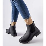 Gemre Black classic casual eco-leather ankle boots Saber | Shoptok.si