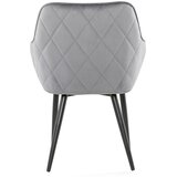 Livetastic Naslanjač Samt, Siva | Shoptok.si