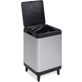 DEA HOME Plastičen koš za smeti na dotik v srebrni barvi 60 l Berlino – | Shoptok.si