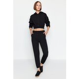 Trendyol Black Hooded Jogger Fleece Knitted Tracksuit Set | shoptok.hr