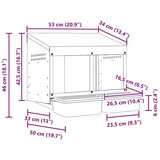  Kućica za gnijezdo za kokoši s 2 odjeljka za montažu na zid pocinčani čelik - 53 x 50 x 46 cm | shoptok.hr