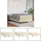 The Living Store Posteljni okvir krem 120x200 cm umetno usnje - Posteljni Okvir, (21737259) | Shoptok.si