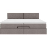  Otomanski okvir kreveta s madracima smeđesivi 200x200cm tkanine | shoptok.hr