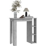  Barski stol s policom boja betona 102 x 50 x 103,5 cm drveni | Eponuda.com