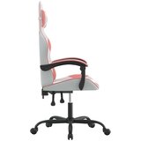  Okretna igraća stolica bijelo-ružičasta od umjetne kože | shoptok.hr