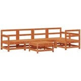  Set lounge namještaja za vrt 7 pcs Vosak Smeđa Masivna borovina - Voštano smeđa | shoptok.hr