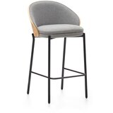 Kave Home Siva/u prirodnoj boji barska stolica (visine sjedala 65 cm) Eamy – Cijene